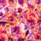1 Yard Italian Hot Coral Purple Sunflower Digital Print Silk Charmeuse, 55 Inches Wide